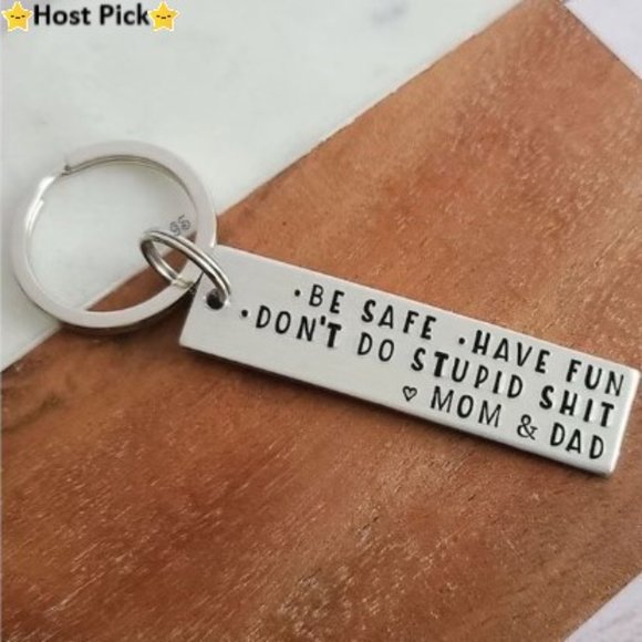 Private Label Accessories - Cute Funny Keychain Gift from Mom & Dad for Daughters/Sons moving to College NWT